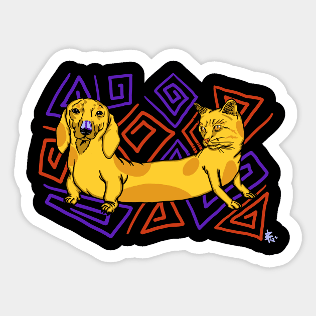 CatDog Sticker by Franklepirate